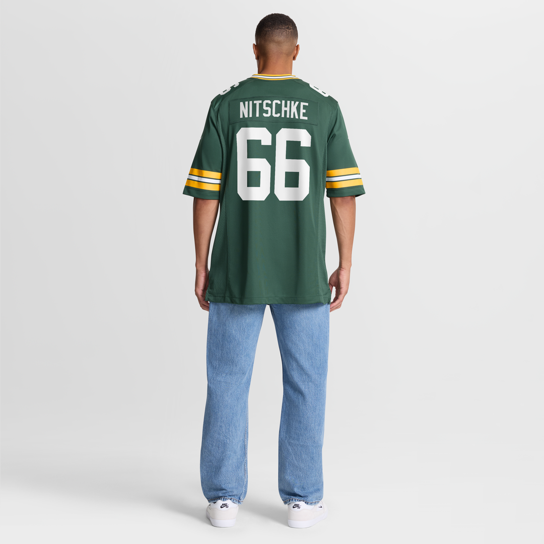 Ray Nitschke Green Bay Packers Game Retired Player Jersey - Green