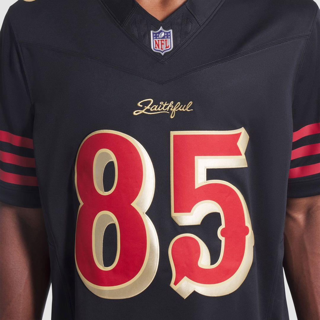 George Kittle San Francisco 49ers Rivalries Collection Stitched Limited Jersey - Black