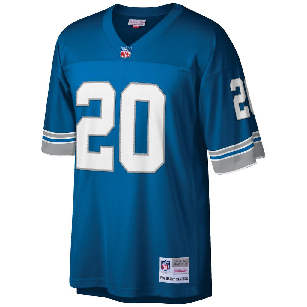 Barry Sanders Detroit Lions Big & Tall 1996 Retired Player Replica Jersey - Blue
