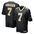Morten Andersen New Orleans Saints Game Retired Player Jersey - Black