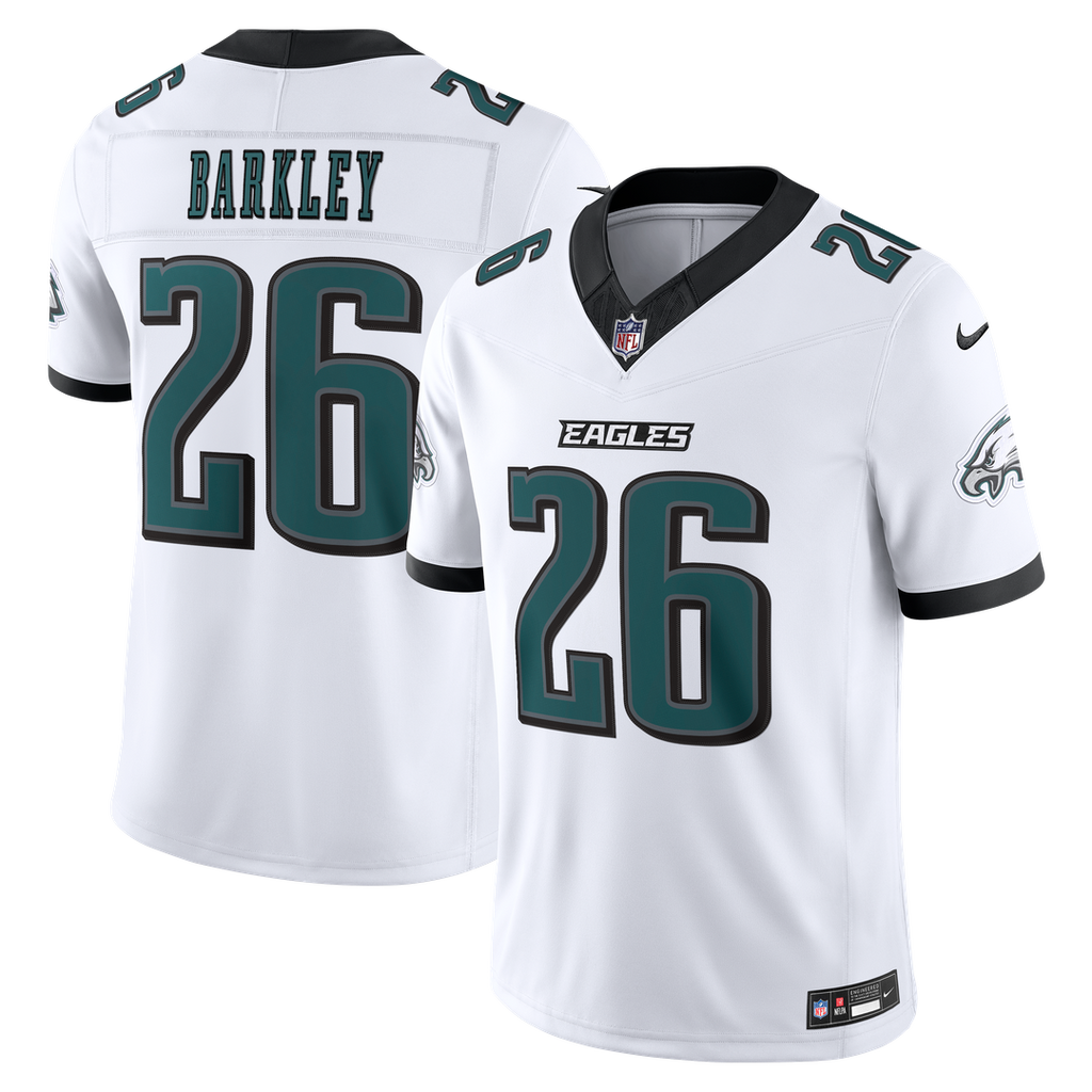 Saquon Barkley Philadelphia Eagles Vapor F.U.S.E. Stitched Limited Jersey - White