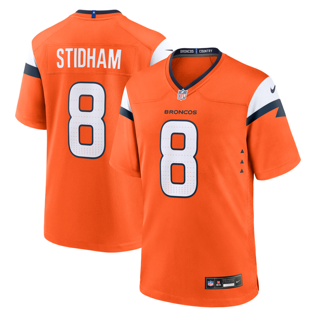 Jarrett Stidham Denver Broncos Team Game Jersey - Orange