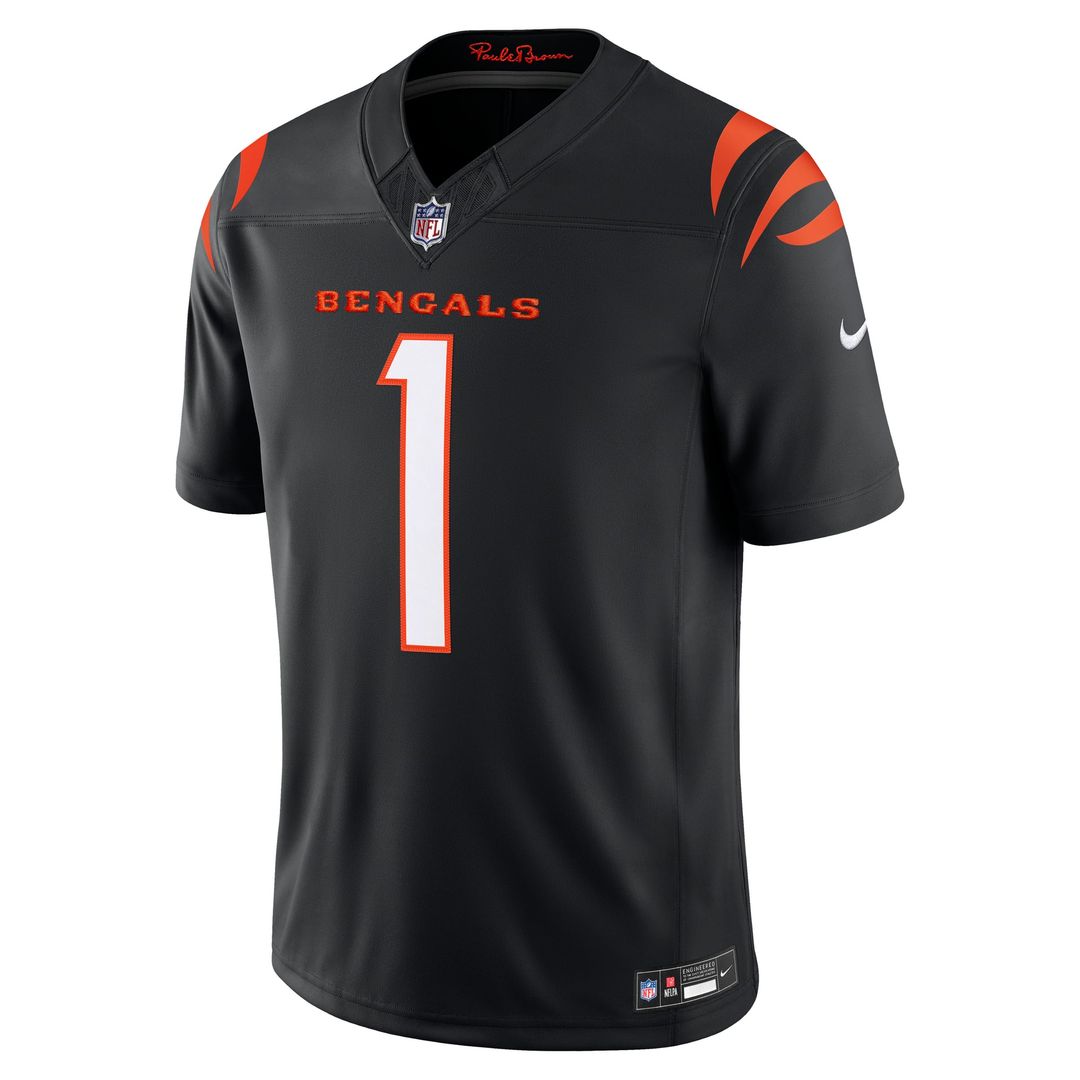 Ja'Marr Chase Cincinnati Bengals Alternate Vapor F.U.S.E. Stitched Limited Jersey - Orange