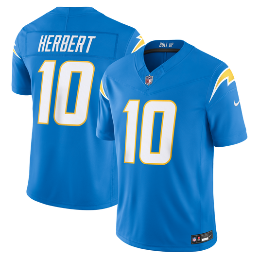 Justin Herbert Los Angeles Chargers Team Vapor F.U.S.E. Stitched Limited Jersey - Powder Blue