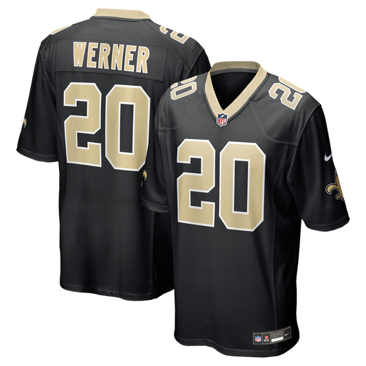 Pete Werner New Orleans Saints Game Jersey - Black