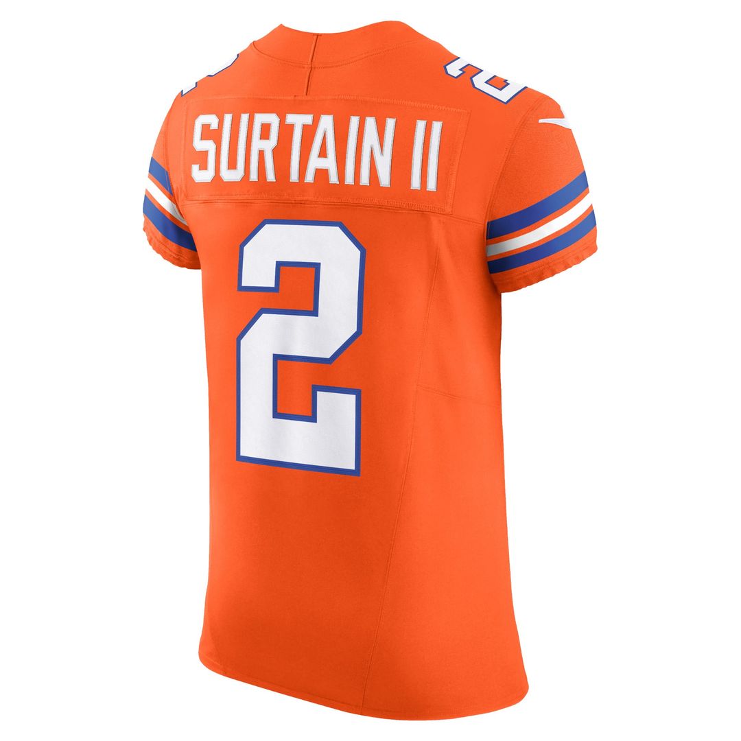 Patrick Surtain II Denver Broncos Alternate Vapor F.U.S.E. Elite Jersey - Orange