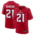 Deion Sanders Atlanta Falcons Retired Player Game Jersey - Red