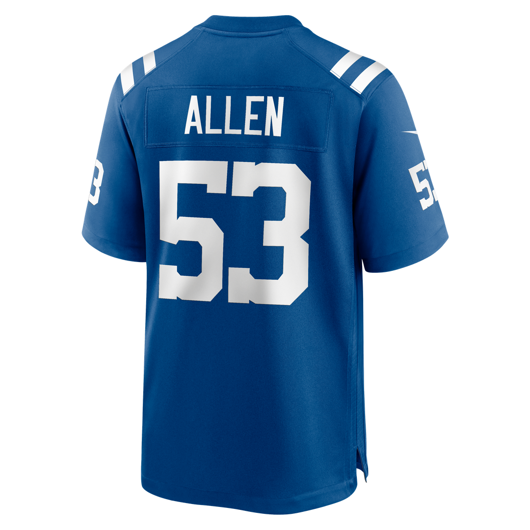 CJ Allen Indianapolis Colts Team Game Jersey - Royal