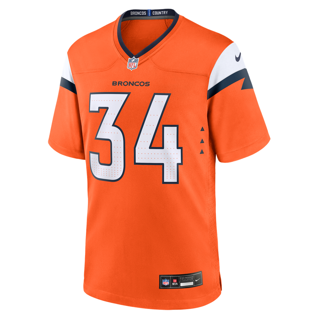 JL Skinner Denver Broncos Team Game Jersey - Orange