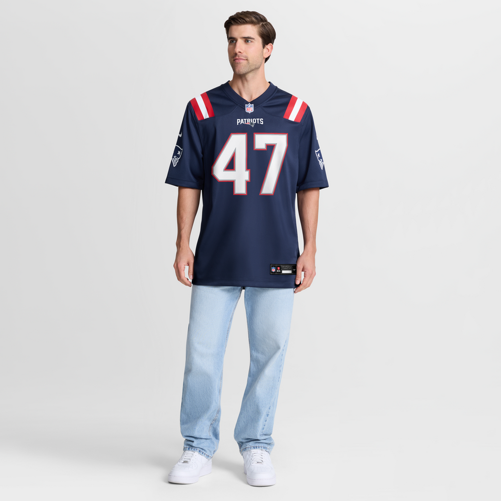 Julian Ashby New England Patriots Team Game Jersey - Navy