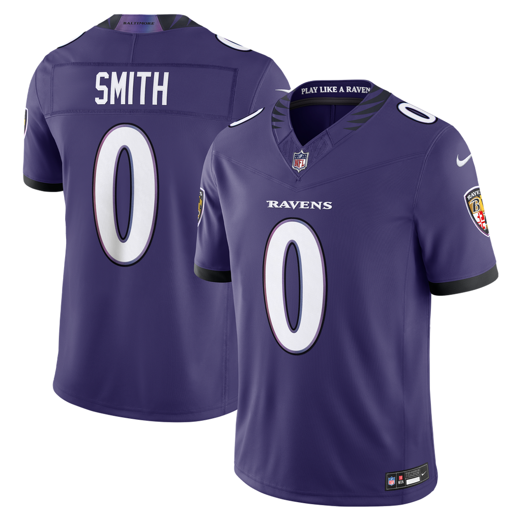 Roquan Smith Baltimore Ravens Team Vapor F.U.S.E. Stitched Limited Jersey - Purple