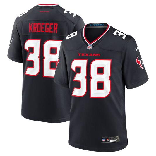 Kai Kroeger Houston Texans Team Game Jersey - Navy