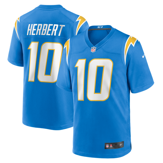 Justin Herbert Los Angeles Chargers Player Game Jersey - Powder Blue