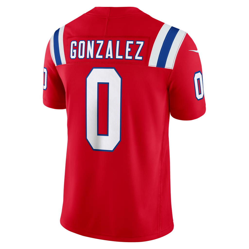 Christian Gonzalez New England Patriots Team Vapor F.U.S.E. Stitched Limited Jersey - Navy