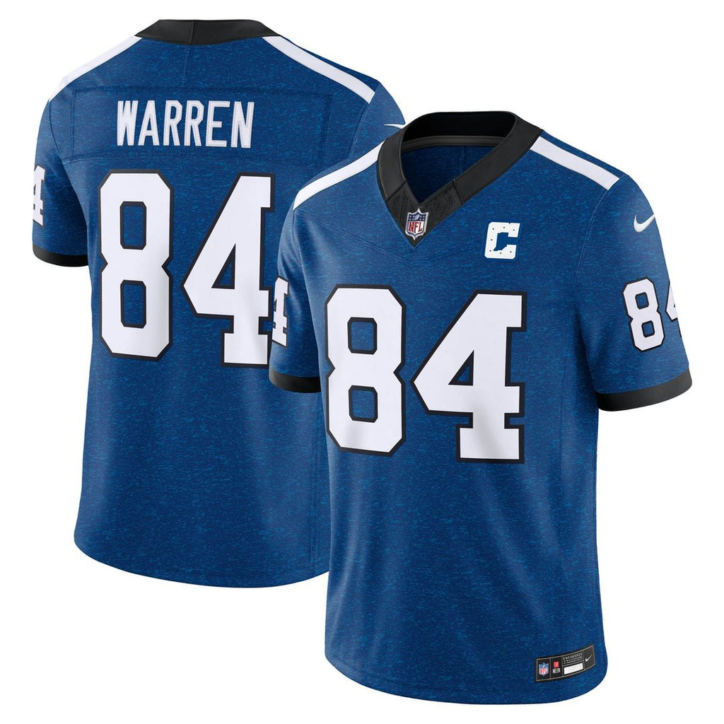 Tyler Warren Indianapolis Colts Alternate Indiana Nights Vapor F.U.S.E. Stitched Limited Jersey - Royal