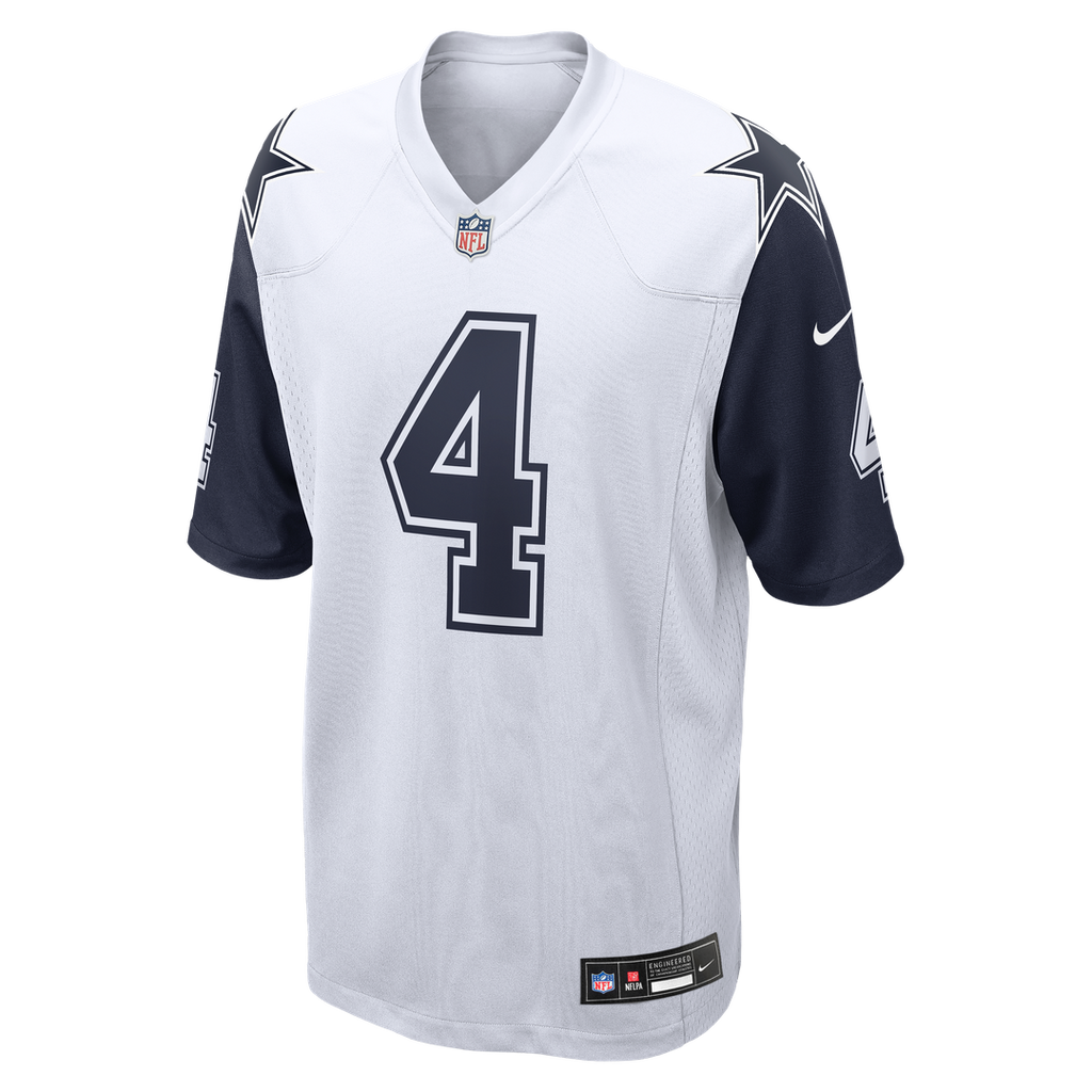Dak Prescott Dallas Cowboys Alternate Game Team Jersey - White