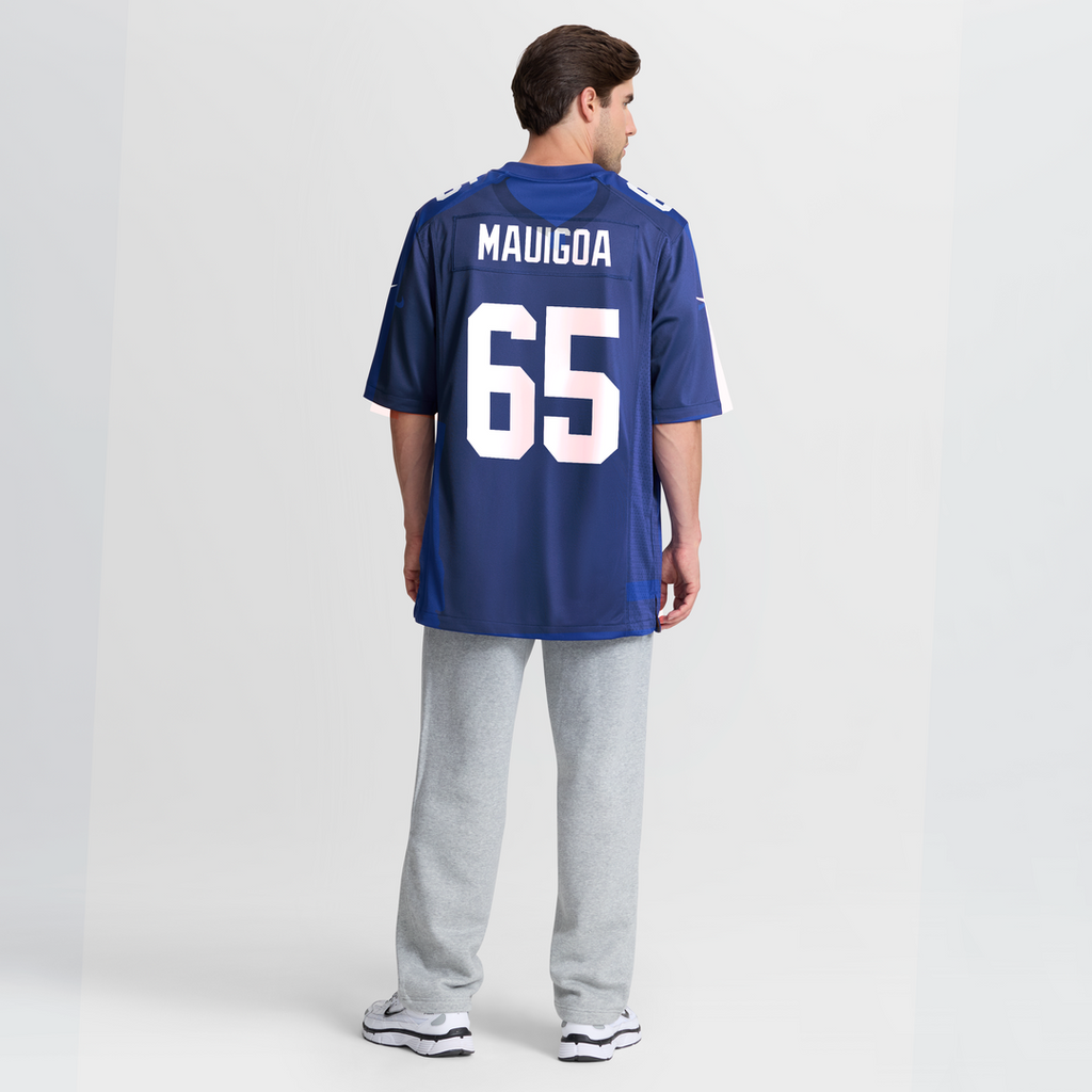 Francis Mauigoa New York Giants Team Game Jersey - Royal