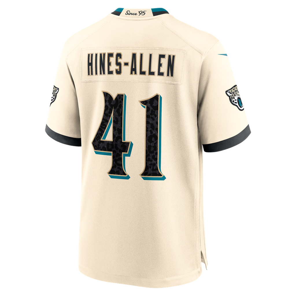 Josh Hines - Allen Jacksonville Jaguars 2026 Rivalries Collection Game Jersey - Natural