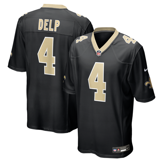 Oscar Delp New Orleans Saints Team Game Jersey - Black