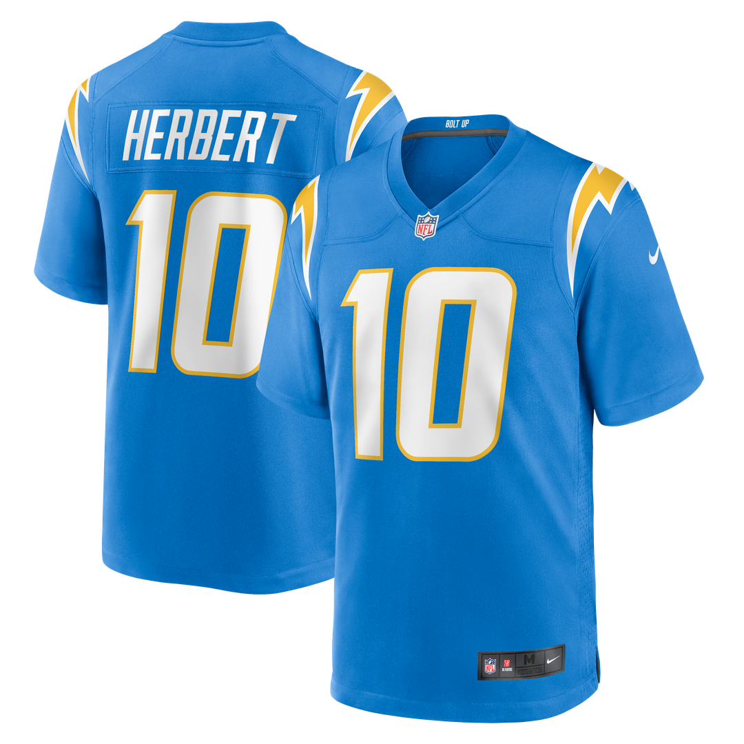 Justin Herbert Los Angeles Chargers Alternate Super Chargers Game Player Jersey - Navy