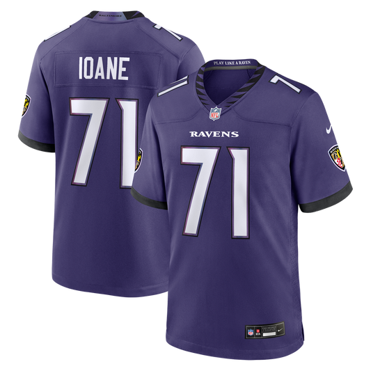 Olaivavega Ioane Baltimore Ravens Team Game Jersey - Purple