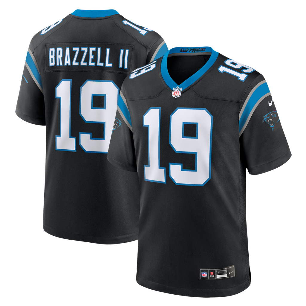 Chris Brazzell II Carolina Panthers Team Game Jersey - Black
