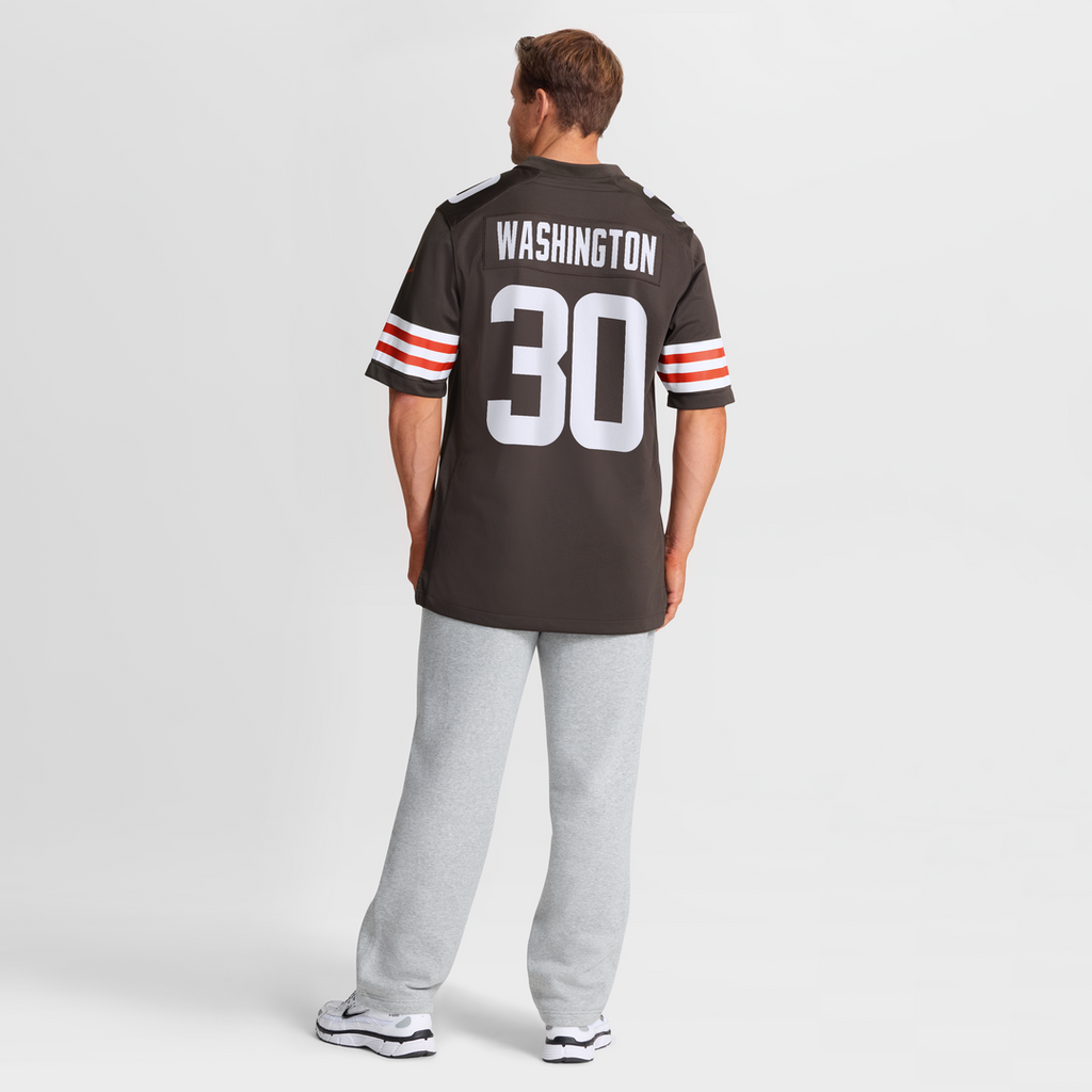Zion Washington Cleveland Browns Team Game Jersey - Brown