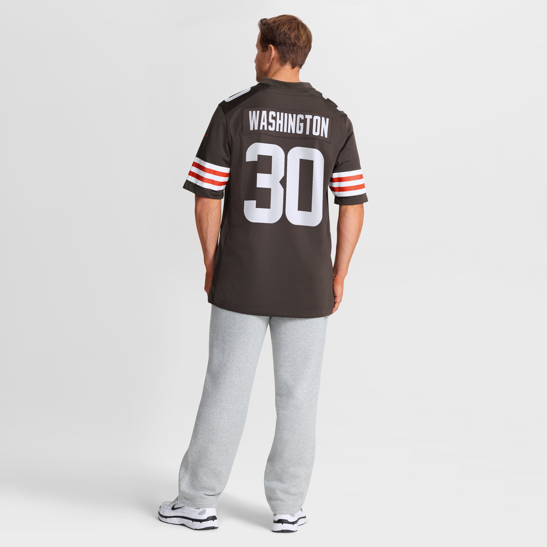 Zion Washington Cleveland Browns Team Game Jersey - Brown