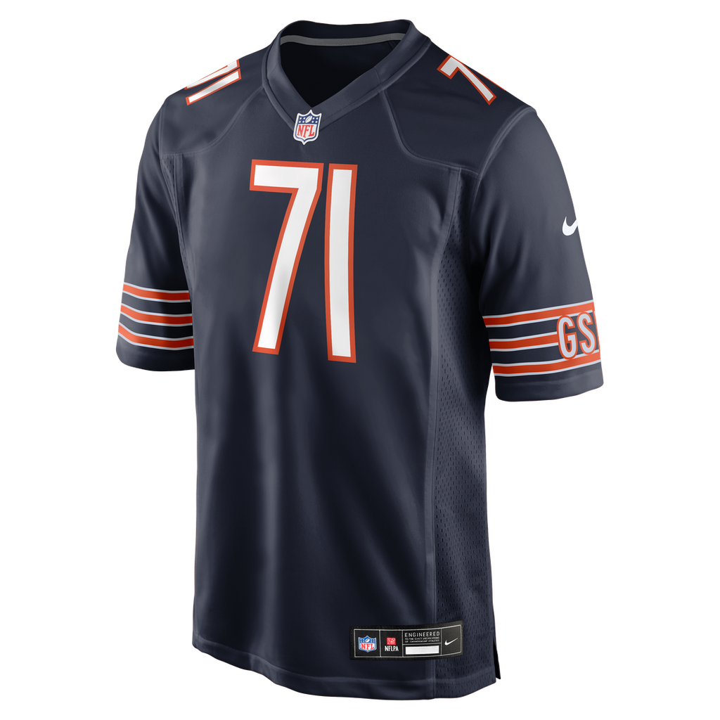 Jedrick Wills Jr. Chicago Bears Team Game Jersey - Navy