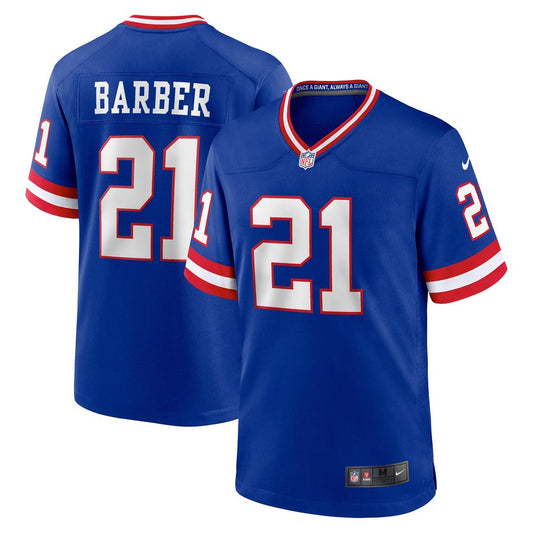 Tiki Barber New York Giants Retired Player Alternate Game Jersey - Royal