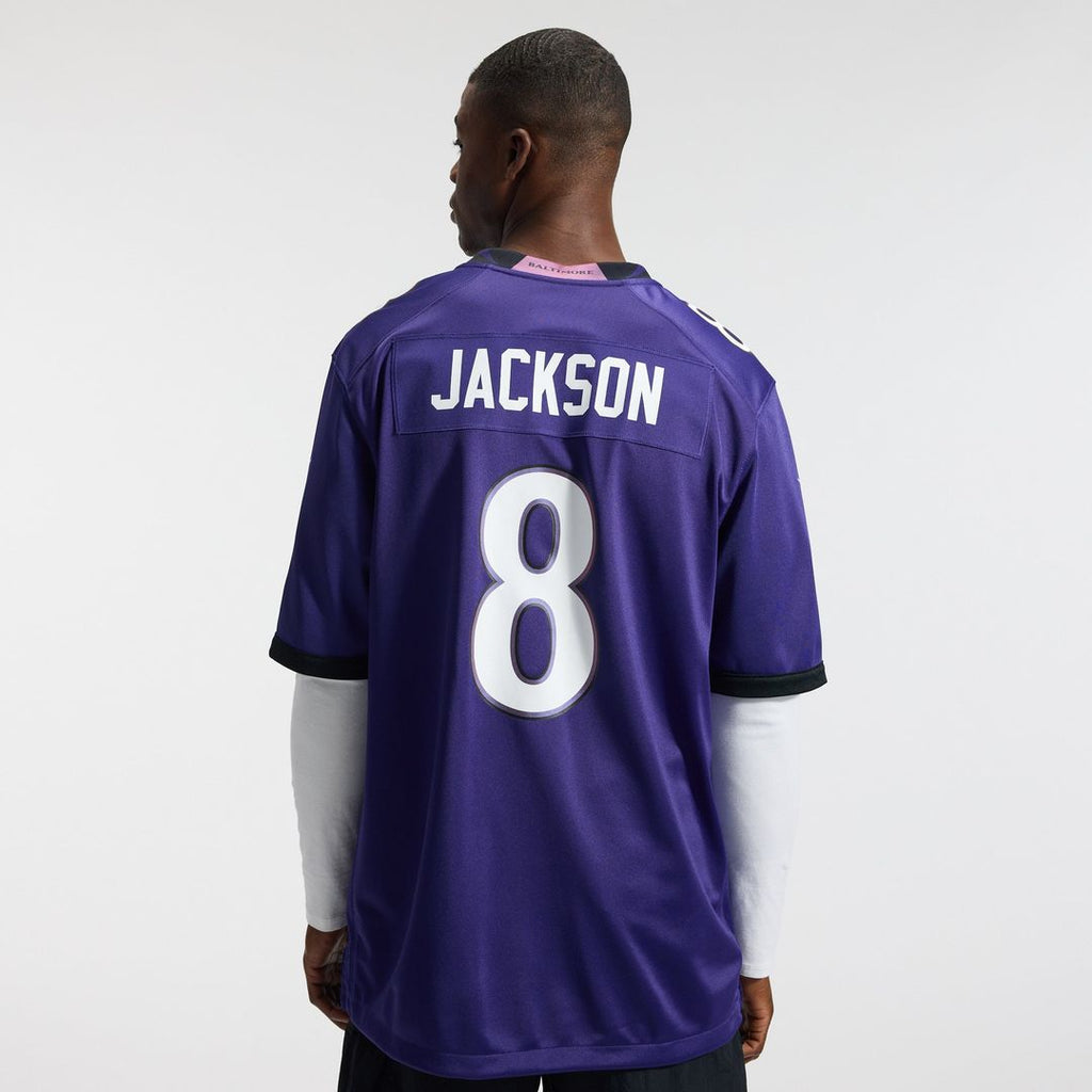 Lamar Jackson Baltimore Ravens Team Game Jersey - Purple