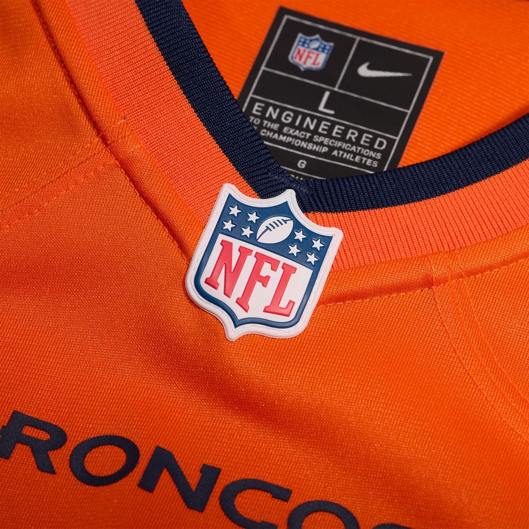 RJ Harvey Denver Broncos Team Game Jersey - Orange