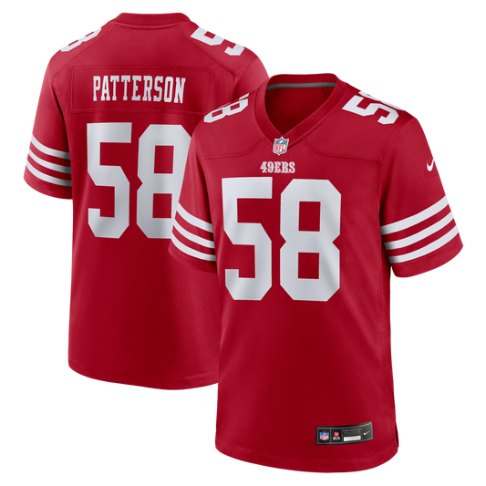 Jarrett Patterson San Francisco 49ers Team Game Jersey - Scarlet