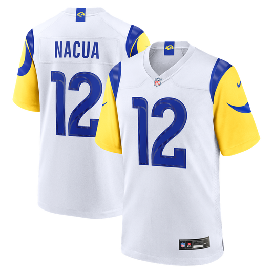 Puka Nacua Los Angeles Rams White Game Player Jersey - White