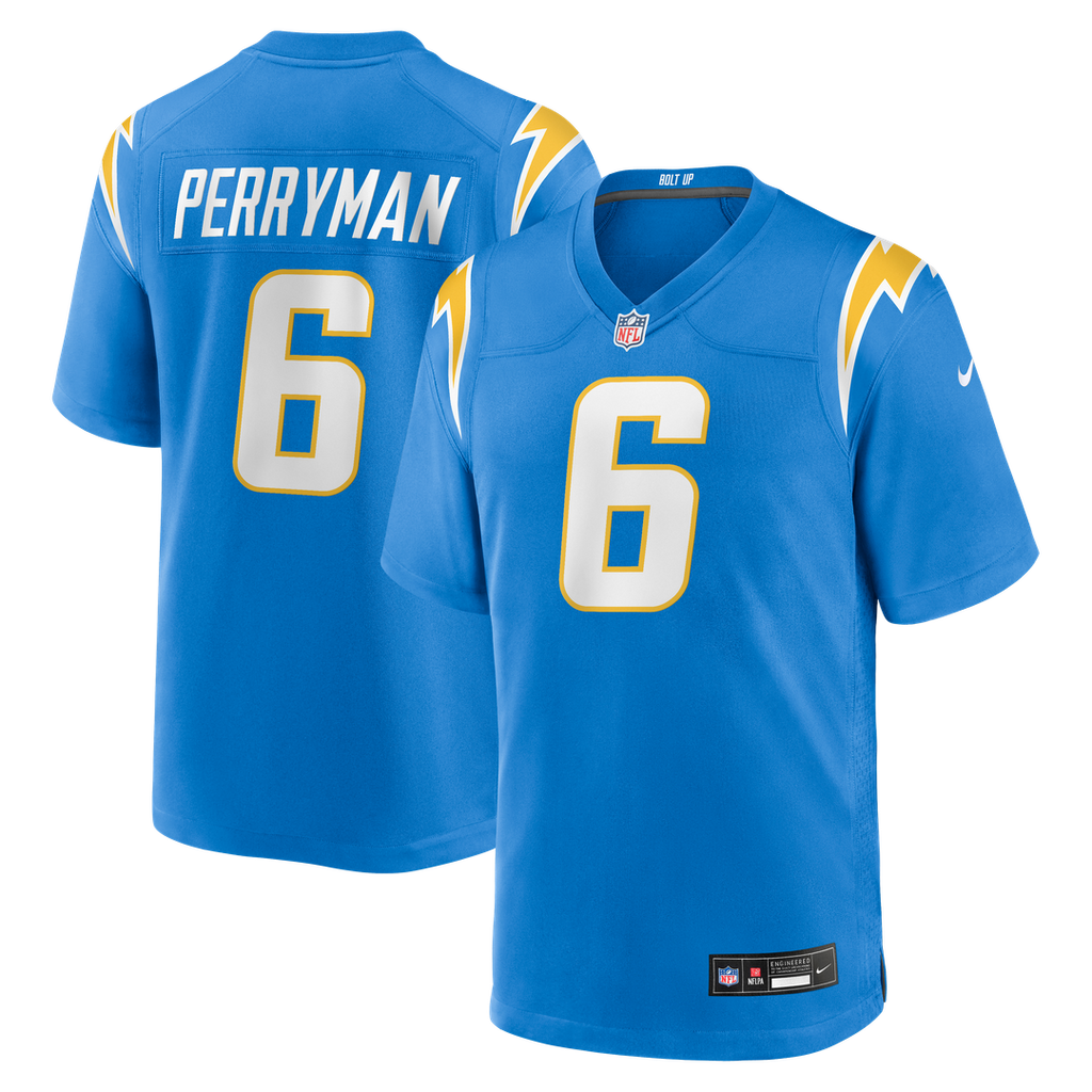 Denzel Perryman Los Angeles Chargers Team Game Jersey - Powder Blue