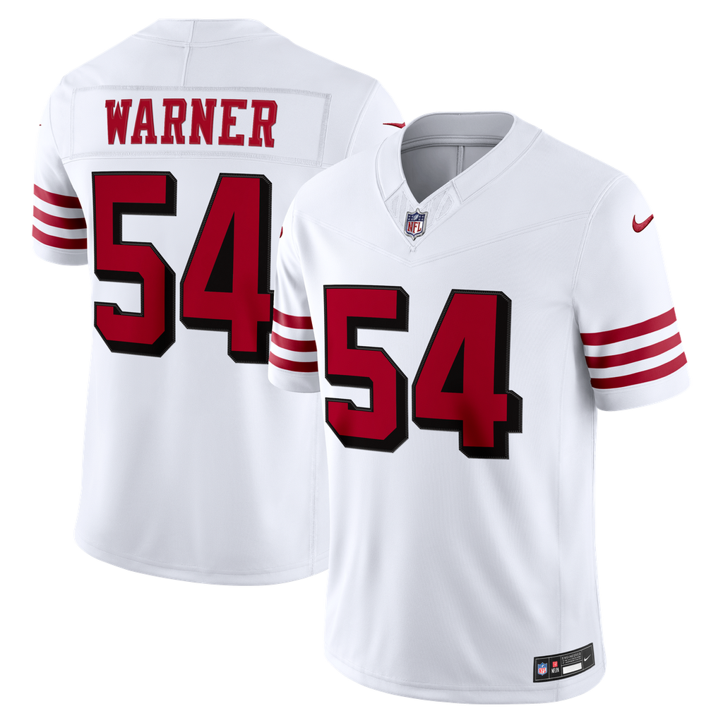 Fred Warner San Francisco 49ers Alternate Vapor F.U.S.E. Stitched Limited Jersey - White