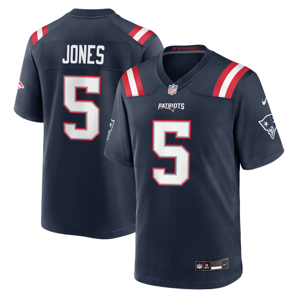 Dre'Mont Jones New England Patriots Team Game Jersey - Navy
