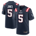 Dre'Mont Jones New England Patriots Team Game Jersey - Navy