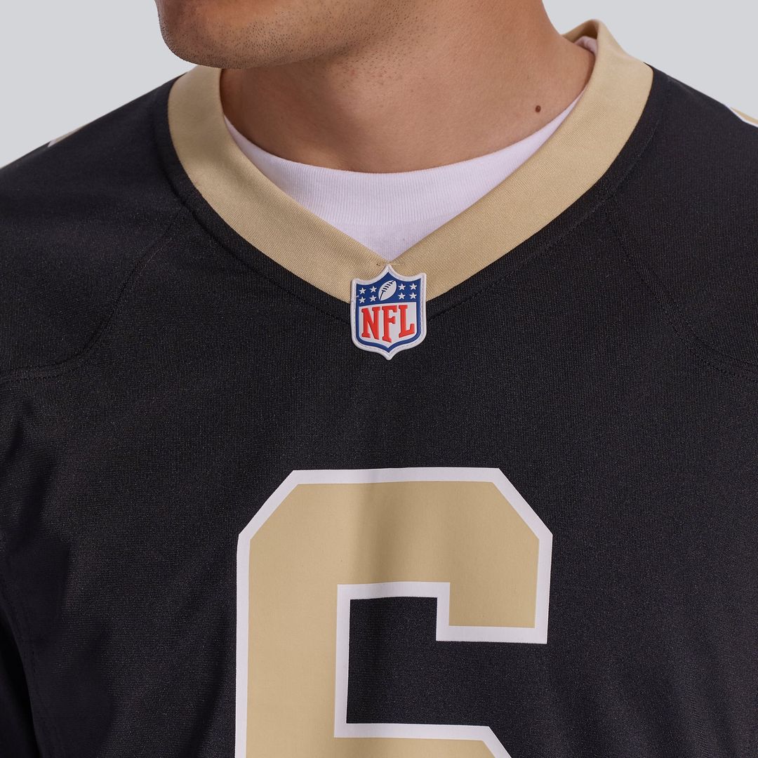 Tyler Shough New Orleans Saints White Game Player Jersey