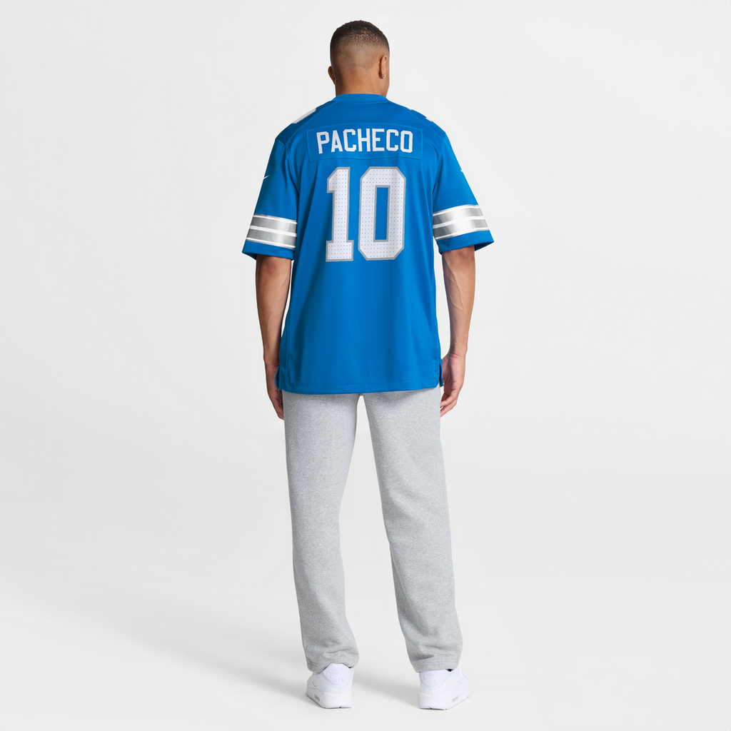 Isiah Pacheco Detroit Lions Team Game Jersey - Blue