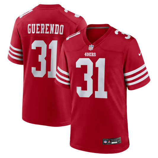 Isaac Guerendo San Francisco 49ers Game Jersey - Scarlet