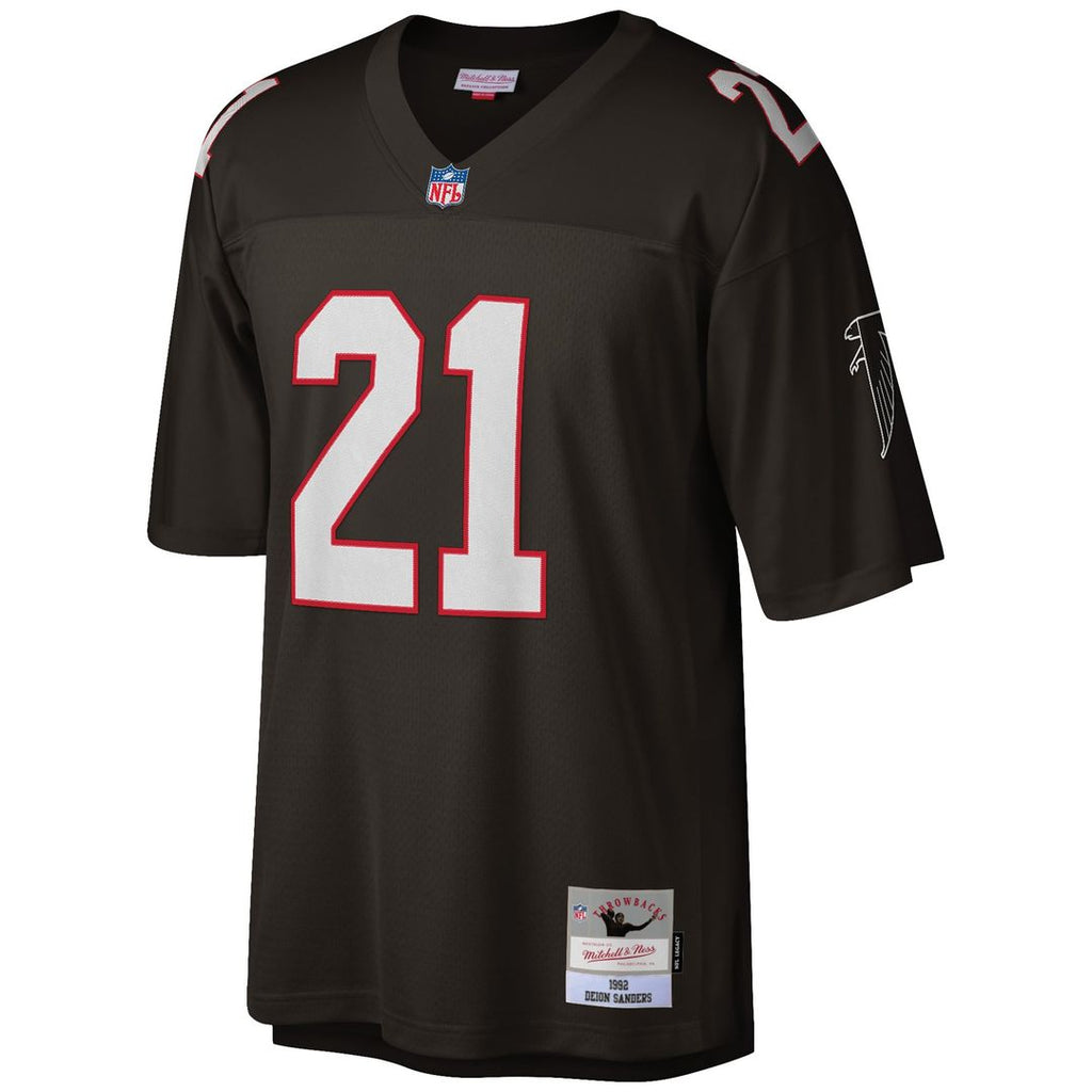 Deion Sanders Atlanta Falcons Big & Tall 1992 Retired Player Replica Jersey - White