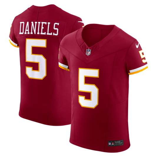 Jayden Daniels Washington Commanders Team Vapor F.U.S.E. Elite Jersey - Burgundy