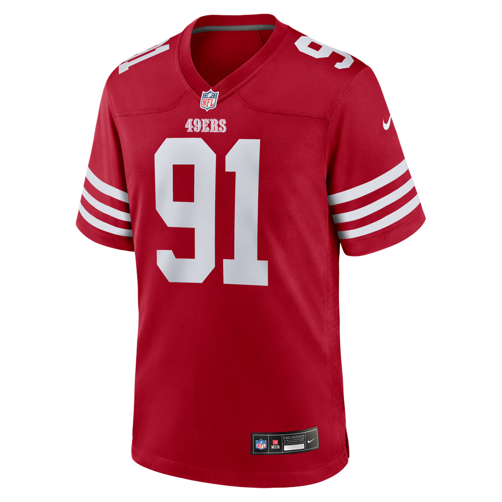 Sam Okuayinonu San Francisco 49ers Team Game Jersey - Scarlet