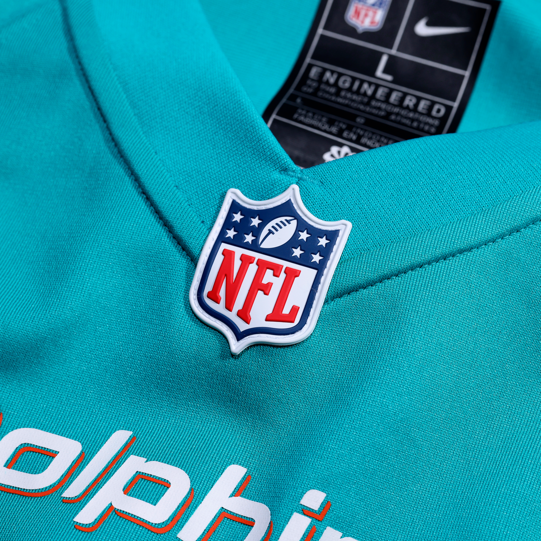 Chris Johnson Miami Dolphins Team Game Jersey - Aqua