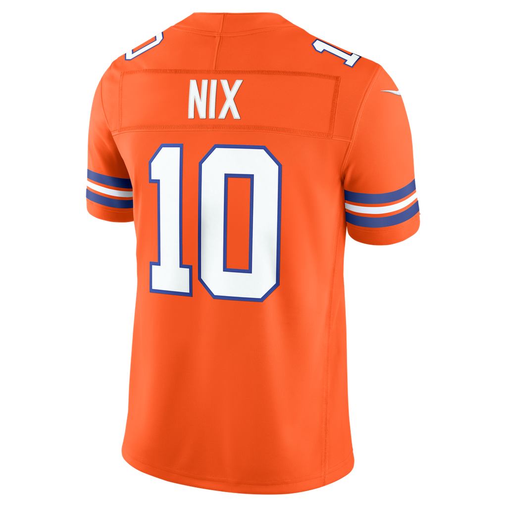 Bo Nix Denver Broncos Alternate Vapor F.U.S.E. Stitched Limited Jersey - Navy