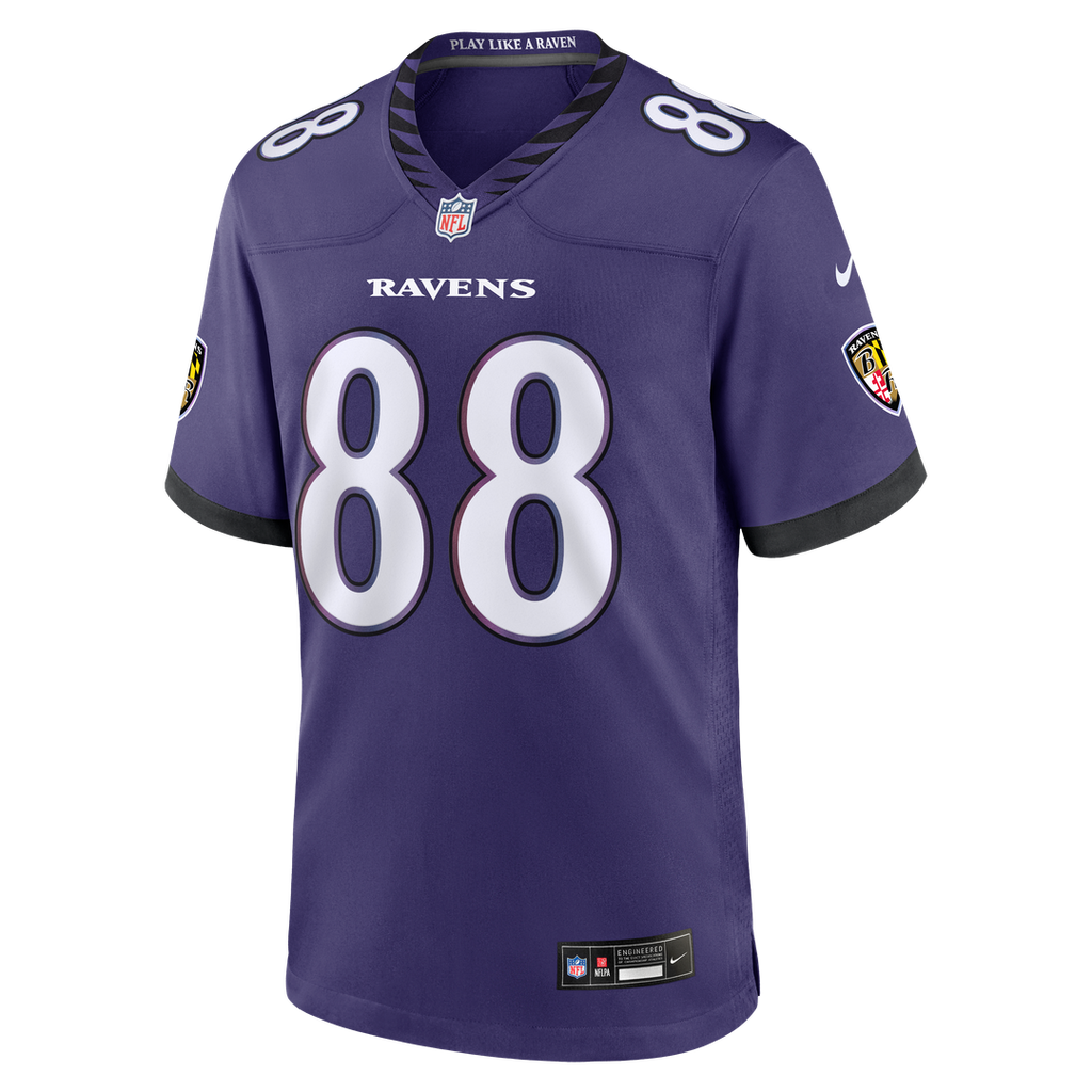 Matthew Hibner Baltimore Ravens Team Game Jersey - Purple