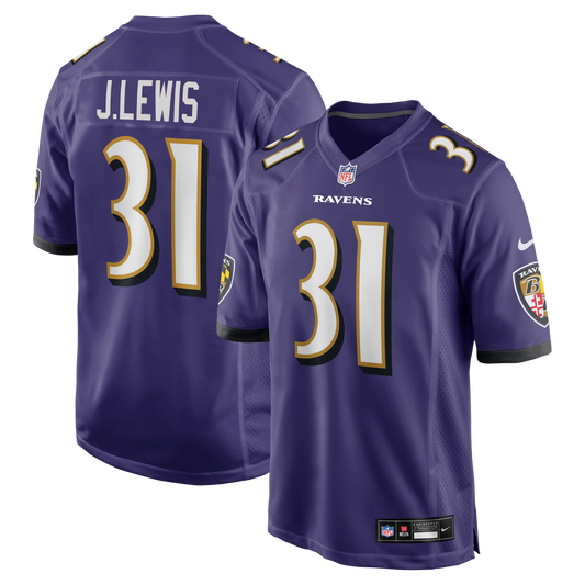 Jamal Lewis Baltimore Ravens Game Retired Player Jersey - Purple