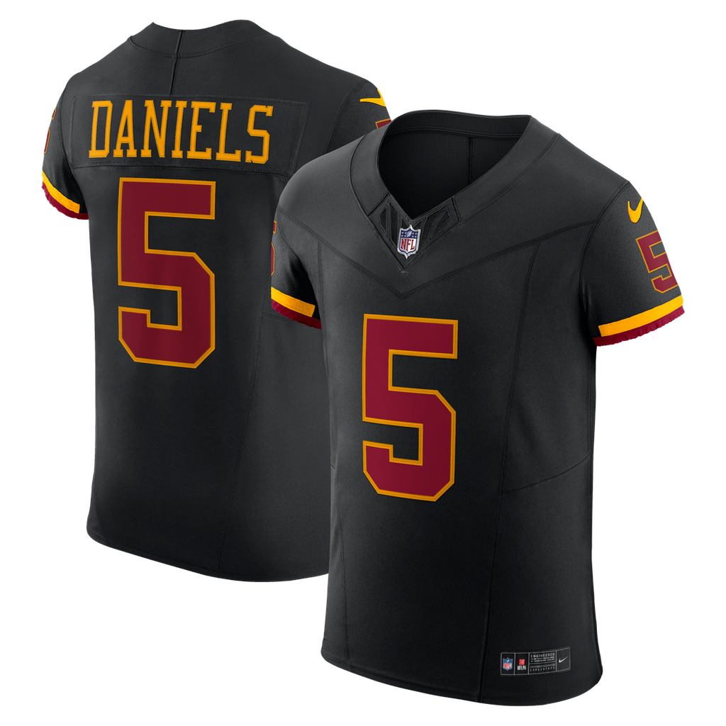 Jayden Daniels Washington Commanders Alternate Vapor F.U.S.E. Elite Jersey - Black