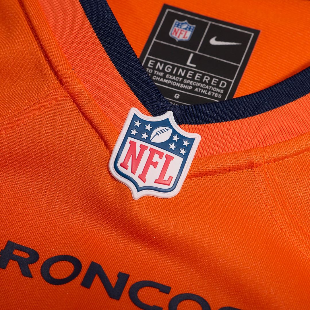 Dane Key Denver Broncos Team Game Jersey - Orange